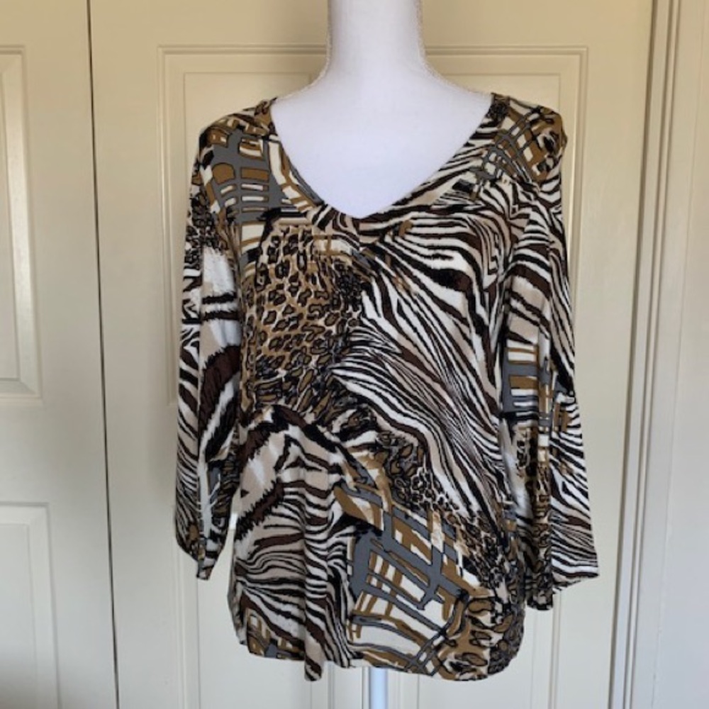 COPY - Chico’s Animal Print Top